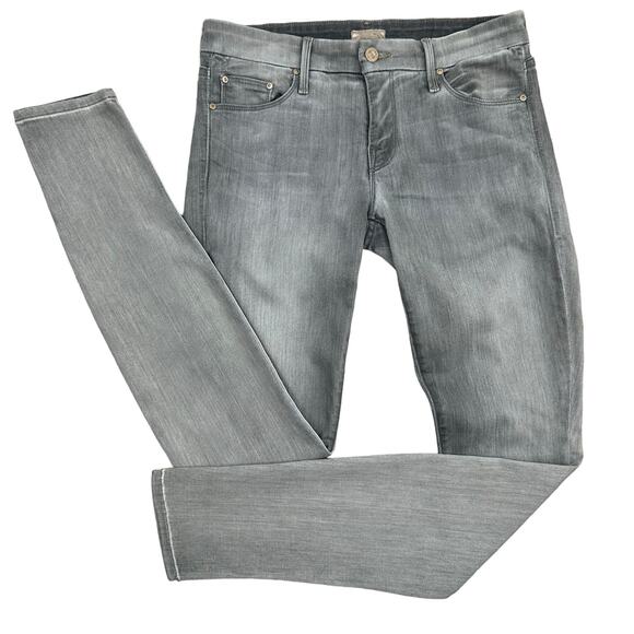 MOTHERl The Looker jeans Size 28  Dark Moon Magic Grey Light Wash Skinny - Picture 7 of 16